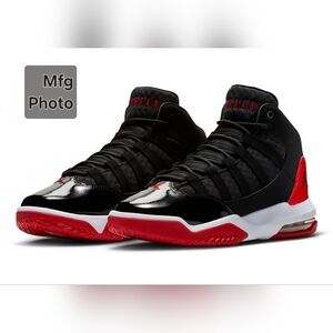 Nike Air Jordan Max Aura 'Black Gym Red', Big Boys 4
